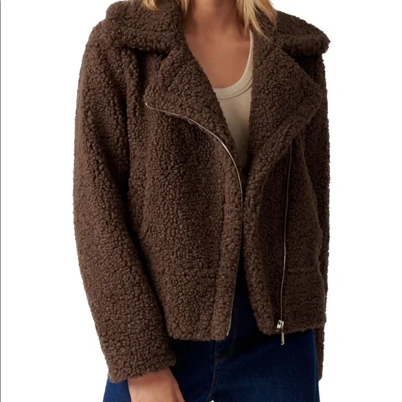 Brand New Borg Brown Jacket - Picture 6 of 6